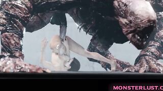 MONSTERS LOVE TO FUCK TIGHT TEEN ASSHOLES - 3D Compilation