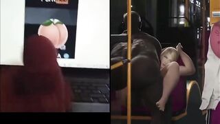 Black big dick fuck sarah hot woman ( reaction for hentai )