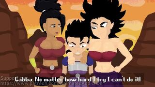 Caulifla & Kale making Cabba a Super Saiyan
