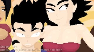 Caulifla & Kale making Cabba a Super Saiyan