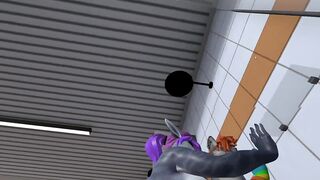 Heat anthro Futa furry dragon hot anal with furry girl in the shower