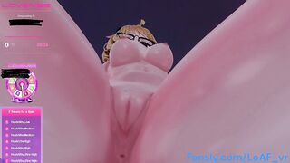 Slut VTuber getting controlled live