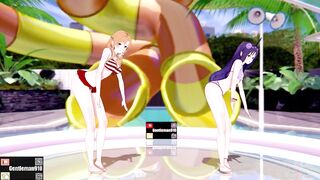 【KKS／MMD】【Chocolate Cream】 結城明日奈(アスナ) 紺野木綿季(ユウキ) 【SAO】