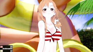 【KKS／MMD】【Chocolate Cream】 結城明日奈(アスナ) 紺野木綿季(ユウキ) 【SAO】