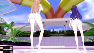 【KKS／MMD】【Chocolate Cream】 結城明日奈(アスナ) 紺野木綿季(ユウキ) 【SAO】