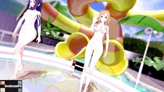 【KKS／MMD】【Chocolate Cream】 結城明日奈(アスナ) 紺野木綿季(ユウキ) 【SAO】