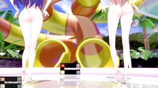 【KKS／MMD】【Chocolate Cream】 結城明日奈(アスナ) 紺野木綿季(ユウキ) 【SAO】