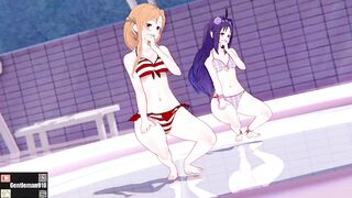 【KKS／MMD】【Chocolate Cream】 結城明日奈(アスナ) 紺野木綿季(ユウキ) 【SAO】