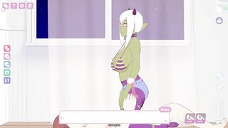Lust's Cupid, a 2D sex simulation game girl goblin Gabo