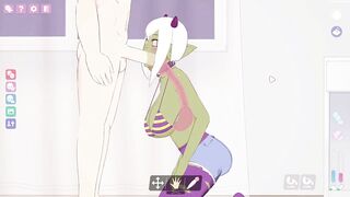 Lust's Cupid, a 2D sex simulation game girl goblin Gabo
