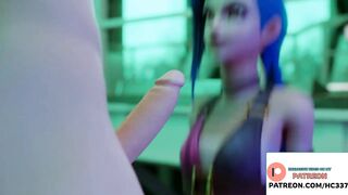 JINX DO AMAIZING BLOW JOB AND GETTING CUMSHOT | LEAGUE OF LEGENDS HENTAI