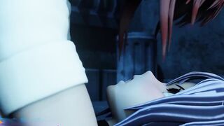 Futanari Makima and Reze have fun and creampied | Chainsaw Man new hentai 2023 60 FPS