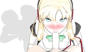 Test Animation Kneeling Maid Collared with Leash P
