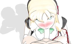 Test Animation Kneeling Maid Collared with Leash P