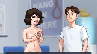 Summertime Saga: Asian Girl Takes A Big Cock At Work - Episode 201