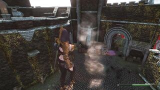 Giantess rampages the city - Skyrim GTS