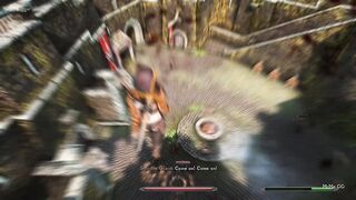 Giantess rampages the city - Skyrim GTS
