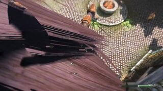 Giantess rampages the city - Skyrim GTS