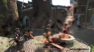 Giantess rampages the city - Skyrim GTS