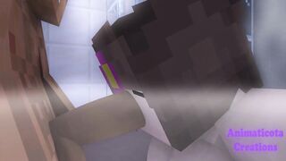 Jenny catches me in the bathroom | Minecraft Sex Mod