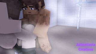 Jenny catches me in the bathroom | Minecraft Sex Mod
