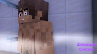 Jenny catches me in the bathroom | Minecraft Sex Mod