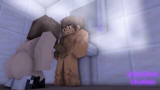 Jenny catches me in the bathroom | Minecraft Sex Mod