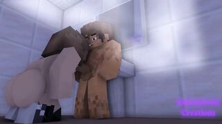 Jenny catches me in the bathroom | Minecraft Sex Mod
