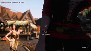 Cute redhead grows during hugs - Skyrim GTS