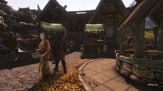 Cute redhead grows during hugs - Skyrim GTS