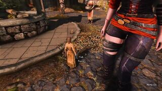 Cute redhead grows during hugs - Skyrim GTS