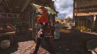 Cute redhead grows during hugs - Skyrim GTS