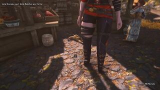 Cute redhead grows during hugs - Skyrim GTS