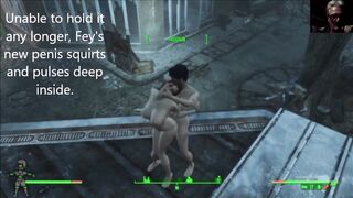 Mutant Penis Growth Vaccine Lesbian Love Affair: Fallout 4 Cait Fucked Hard AAF Sex Mods 3d