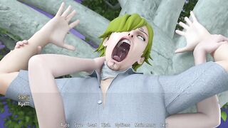 Sanji Fantasy Toon Adventure Sanji watched Robin while she was swimming in the lake