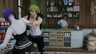 Sanji Fantasy Toon Adventure Maribel blowjob with finale in mouth