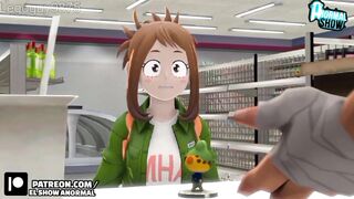 EL TRIO DE MINA, URARAKA Y KIRISHIMA BOKU NO HERO SEX ESPAÑOL