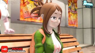 EL TRIO DE MINA, URARAKA Y KIRISHIMA BOKU NO HERO SEX ESPAÑOL