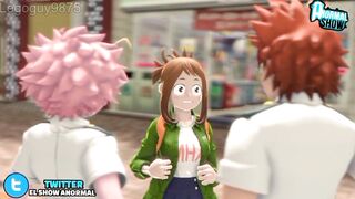 EL TRIO DE MINA, URARAKA Y KIRISHIMA BOKU NO HERO SEX ESPAÑOL