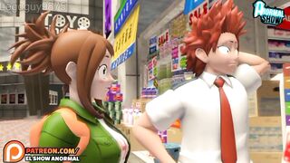 EL TRIO DE MINA, URARAKA Y KIRISHIMA BOKU NO HERO SEX ESPAÑOL