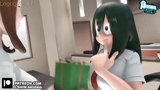 EL TRIO DE MINA, URARAKA Y KIRISHIMA BOKU NO HERO SEX ESPAÑOL