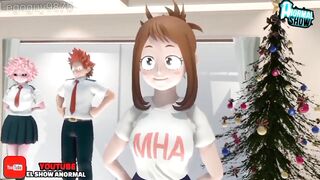 EL TRIO DE MINA, URARAKA Y KIRISHIMA BOKU NO HERO SEX ESPAÑOL
