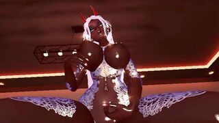 Demon egirl in ecstasy as she rides you