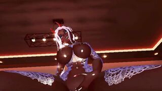 Demon egirl in ecstasy as she rides you