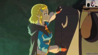 Zelda's bath time has a suprise visitor Hentai Uncensored