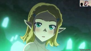 Zelda's bath time has a suprise visitor Hentai Uncensored