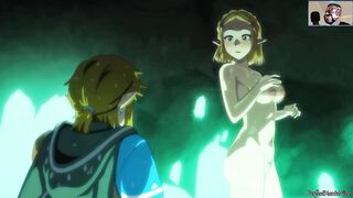 Zelda's bath time has a suprise visitor Hentai Uncensored