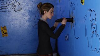 Hermione Granger sucks dick in glory hole