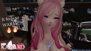 I BOUNCE and BEG for more of your CUM!!! CATGIRL gets COVERED in CUM!!!!