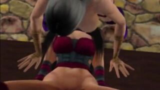 Mileena and Sindel futanari MK1